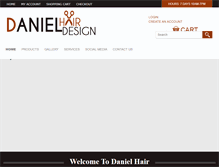 Tablet Screenshot of danielhairdesign.com
